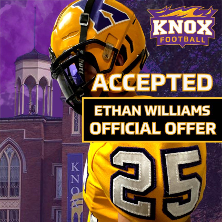 #AGTG after a great conversation with <a href="/CoachBrown_78/">Derek Brown</a> I am blessed to say I’ve received an offer from <a href="/FB_KnoxCollege/">Knox College Football</a> <a href="/RecruitBixbyFB/">Recruit Bixby Spartan FB</a>