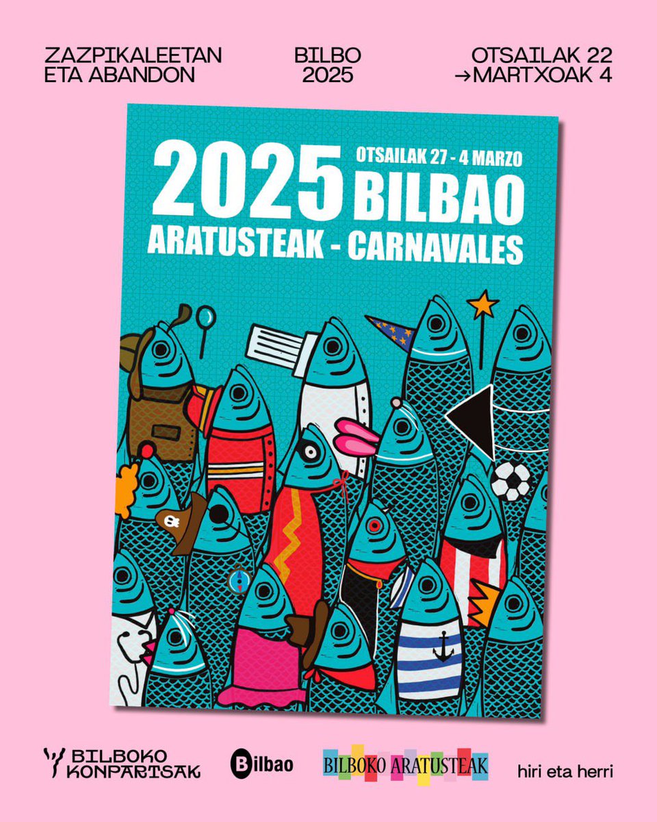 Ya tenemos cartel ganador del #Carnaval25

Badaku #aratusteak25 lehiaketaren kartel irabazlea