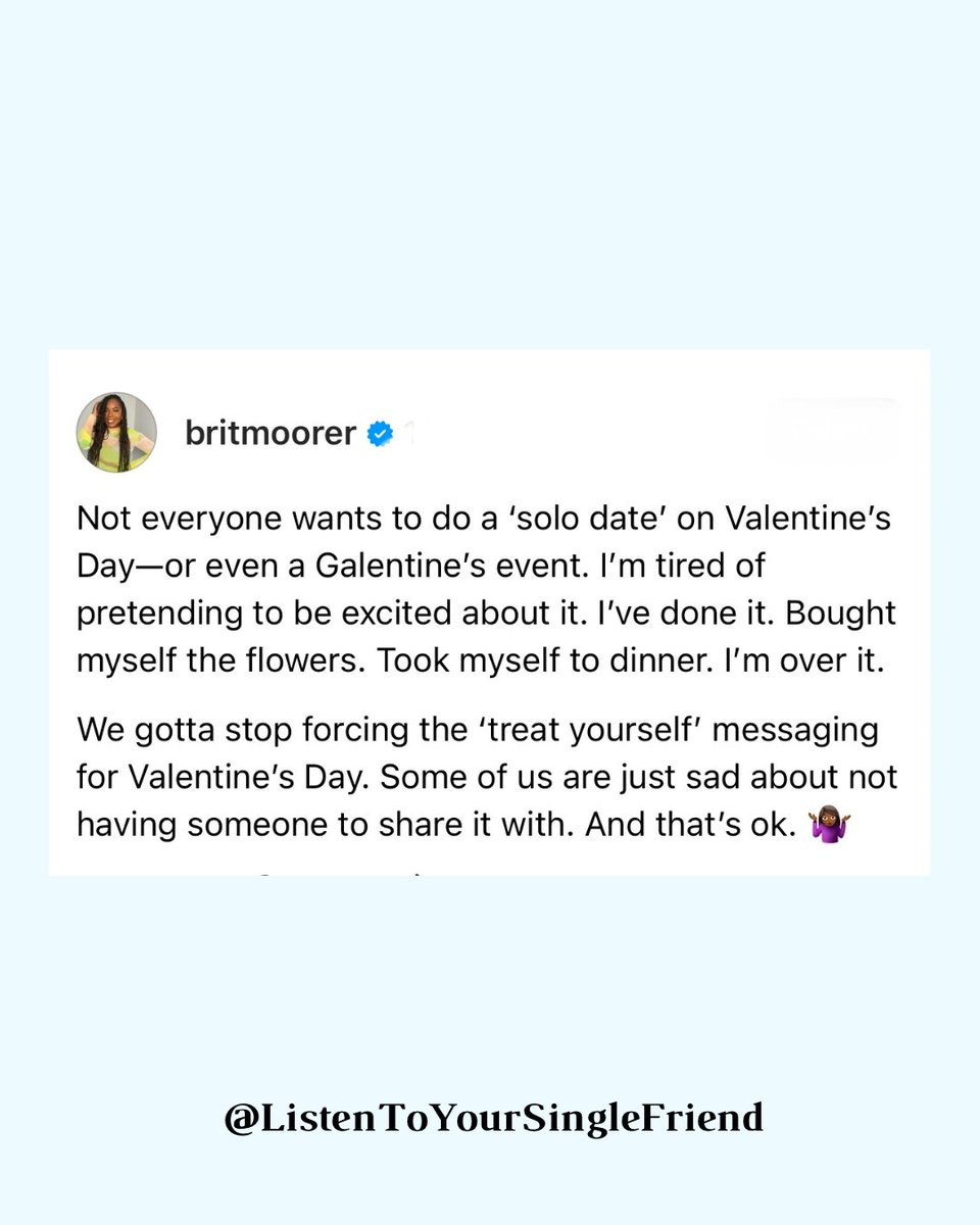 Listen To Your Single Friend tweet media