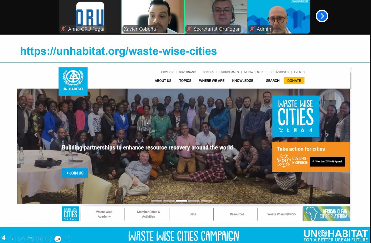 The Virtual Waste Management Workshop has presented tools from the #WasteWiseCities initiative. With <a href="/UNHABITAT/">UN-Habitat</a>  we have seen that waste treatment is key to achieving SDGs 11, 12 and 14. Today, 10% of greenhouse gases come from poorly managed waste.