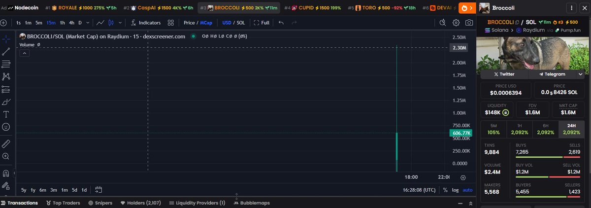 Who printed Im waiting for establish leader and im jumping in with 5k