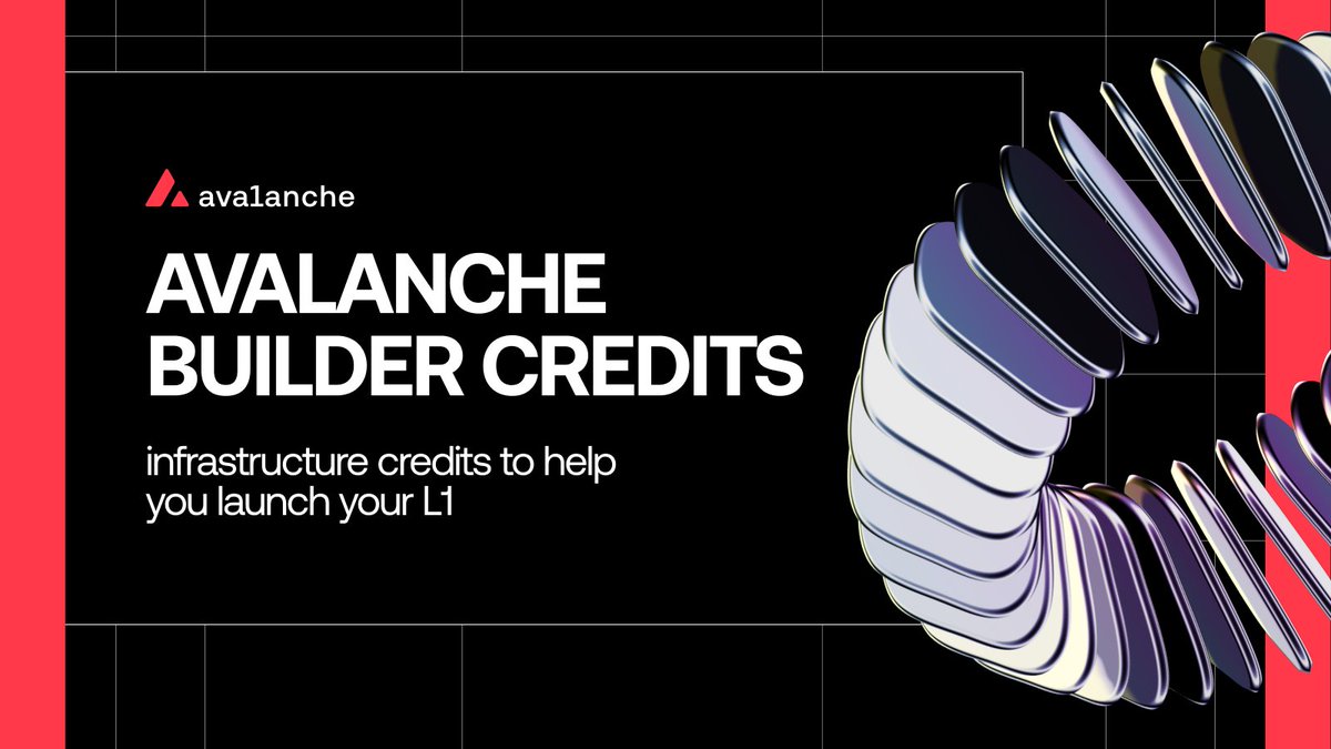 Avalanche Builder Credits.

A new program to help Avalanche L1s through the ‘cold-start’ bootstrapping problem by assisting with costs with top blockchain infrastructure providers.

Introducing our first provider below: