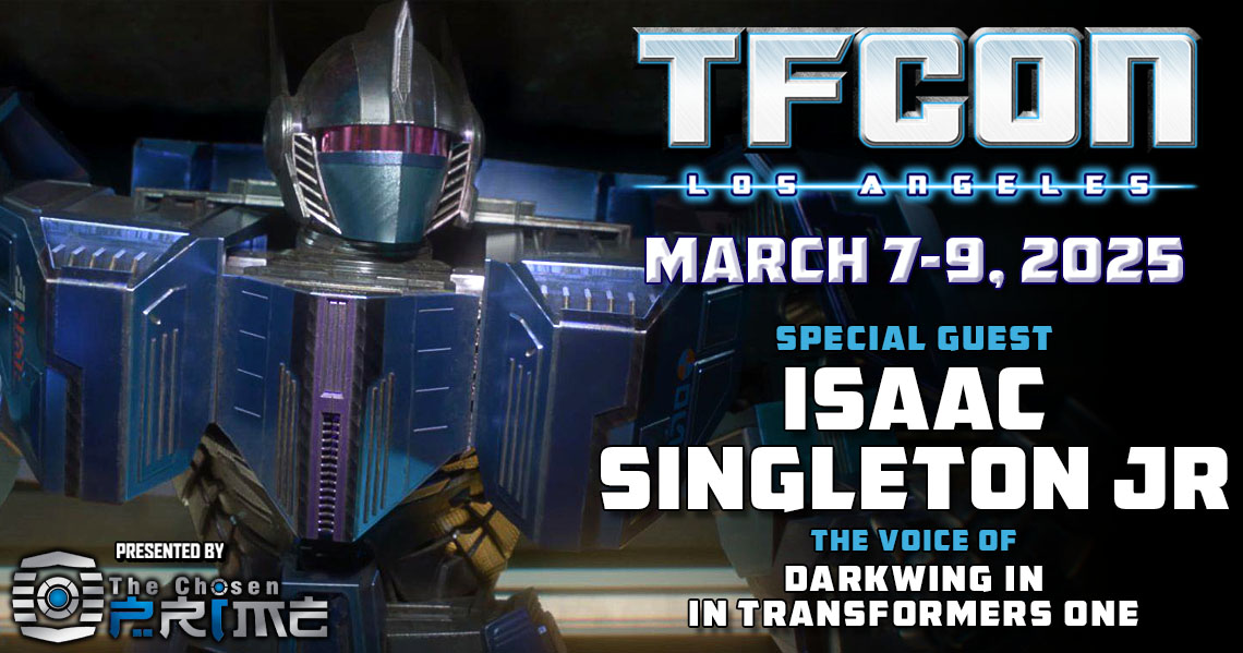 tfconofficial's tweet photo. 🇺🇸#TFcon is very happy to welcome #IsaacSingletonJr the voice of #Darkwing in #TransformersOne to #TFconLA 2025.
Presented by The @ChosenPrime
🎟Tickets available at https://t.co/T6TPWvShcb https://t.co/RsLE9wBiCG