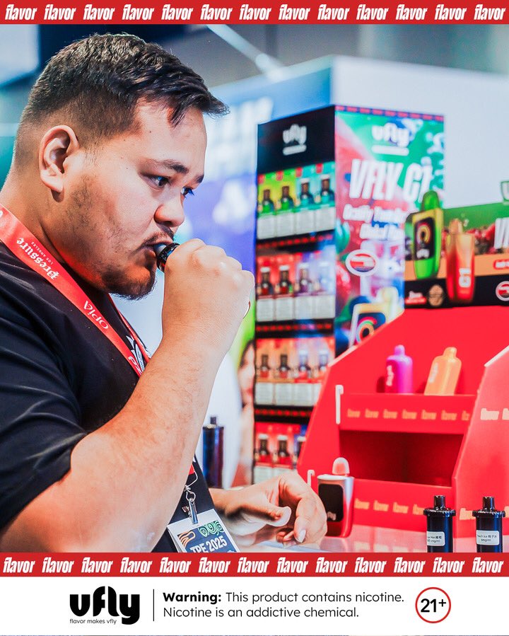 Vflyvape's tweet photo. ✨CHAMPS TRADE SHOWS✨
The exhibition is still on, come join us and explore the latest in vaping! 🌟🚀
Don’t miss out – see you there! 🙌
📌Hall Address: Las Vegas Convention Center, 3150 Paradise Rd, Las Vegas, NV 89109
❗You must be 21+
#vfly #vflyflavors https://t.co/lSbvOtJJoC