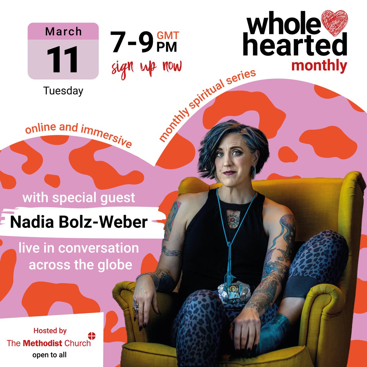 racheljl's tweet photo. Have you signed up for Wholehearted Monthly yet? Great speakers like Nadia Bolz-Weber, Rowan Williams &amp; Chine McDonald, and you can hang out afterwards with like-minded folk in the Justice-Seekers Lounge. Come &amp; join us! https://t.co/JBHIb5SbvM https://t.co/0UIV60MswX