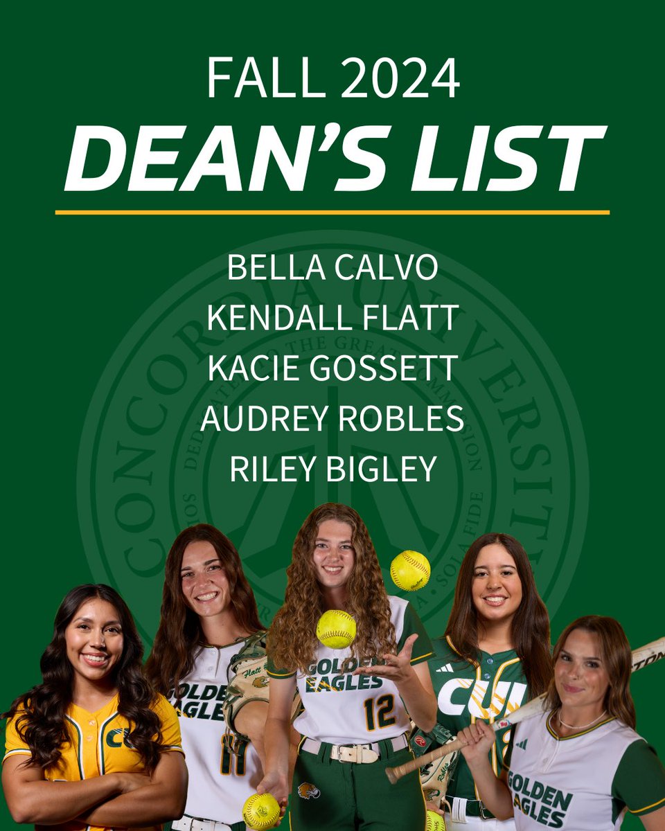 Shoutout to these 5️⃣ 𝐬𝐭𝐮𝐝𝐞𝐧𝐭-𝐚𝐭𝐡𝐥𝐞𝐭𝐞𝐬 for achieving academic excellence with a GPAof 3.8 or higher, earning themselves a spot the Dean's List! #Concball #GoldenEra