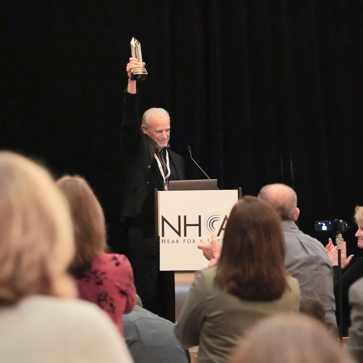 Congratulations to #Sensaphonics founder and president, Dr. Michael Santucci, recipient of the #NHCA Lifetime Achievement Award for his contributions to #hearingconservation and music audiology!

#respectyourears #iems #audiology #musicaudiology #hearinghealth #inearmonitors