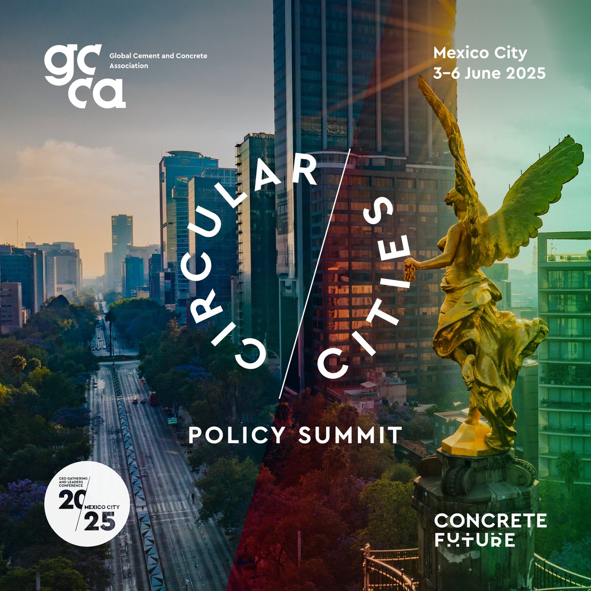 Join us at our Circular Cities and Policy Summit 2025!
3-6 June, Mexico City
Make sure you attend this key event on #circularity, #sustainability, #policy and the #BuiltEnvironment.
REGISTER NOW! bit.ly/40Rmwj4

Join world leaders and experts as we bring together