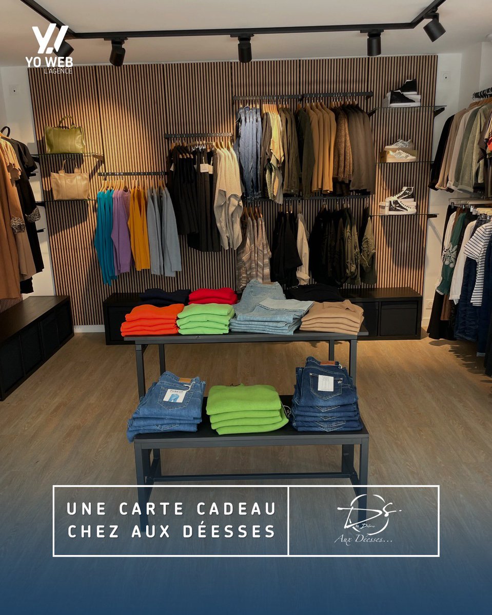 agence_yoweb's tweet image. 💝 Nos suggestions de cadeaux pour la Saint-Valentin 💝

🎁 6ème cadeau : Une carte cadeau mode 🎁

Laissez votre moitié choisir ce qui lui plaît avec une carte cadeau de chez Aux Déesses 👗 Un cadeau simple, mais toujours efficace  😁

Cultivons vos Différences... 🌍 #YoWeb