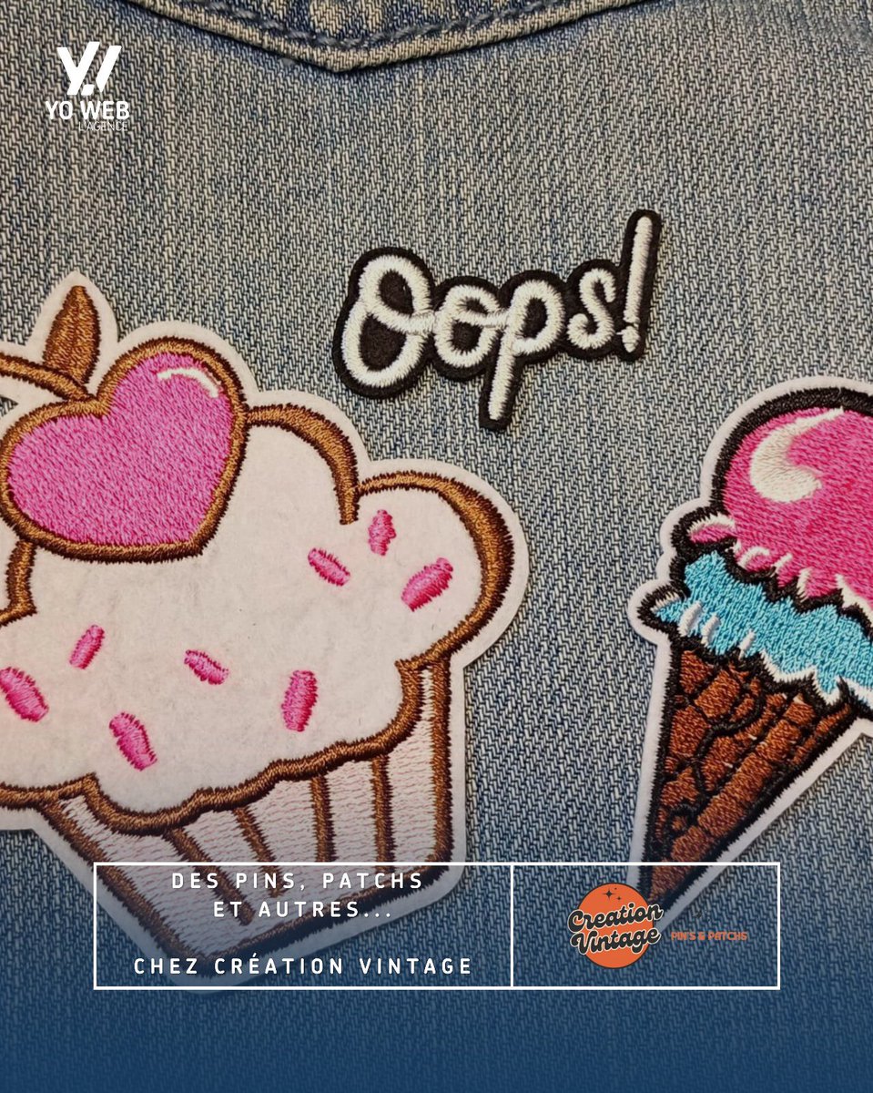 agence_yoweb's tweet image. 💝 Nos suggestions de cadeaux pour la Saint-Valentin 💝

✨ 7ème et dernier cadeau : Une touche d'originalité ✨

Des pins, patchs et accessoires uniques chez Création Vintage 🎨 

Cultivons vos Différences... 🌍 #YoWeb