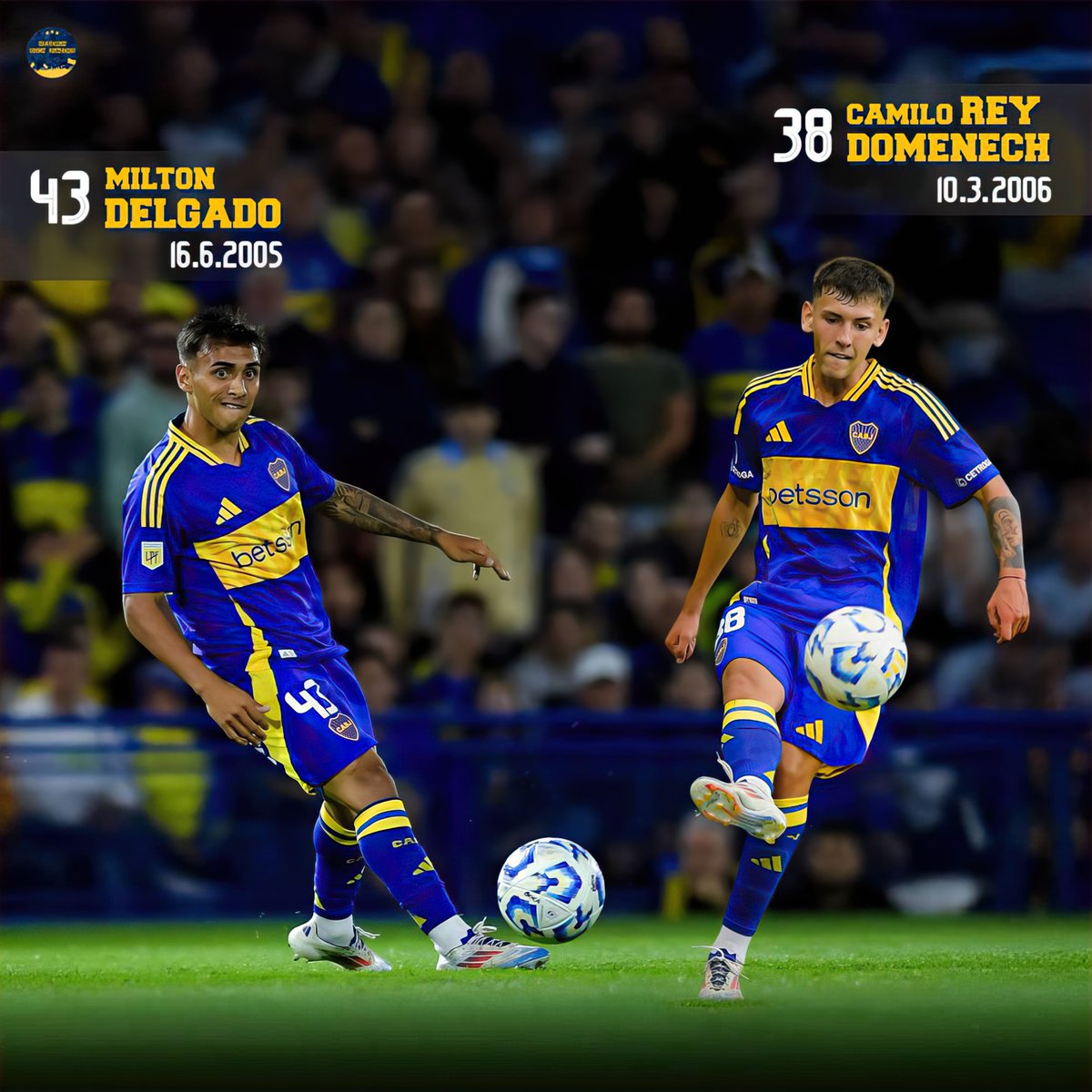 🌟5⃣ Boca tiene dos volantes centrales que -con continuidad- tienen todo para romperla y quedarse con el puesto. Y no es exageración.

➜ Milton DELGADO
➜ Camilo REY DOMENECH

✅ Son sub-20, pero recuperan, hacen jugar y no les pesa la camiseta. Y hasta podrían compartir medio.