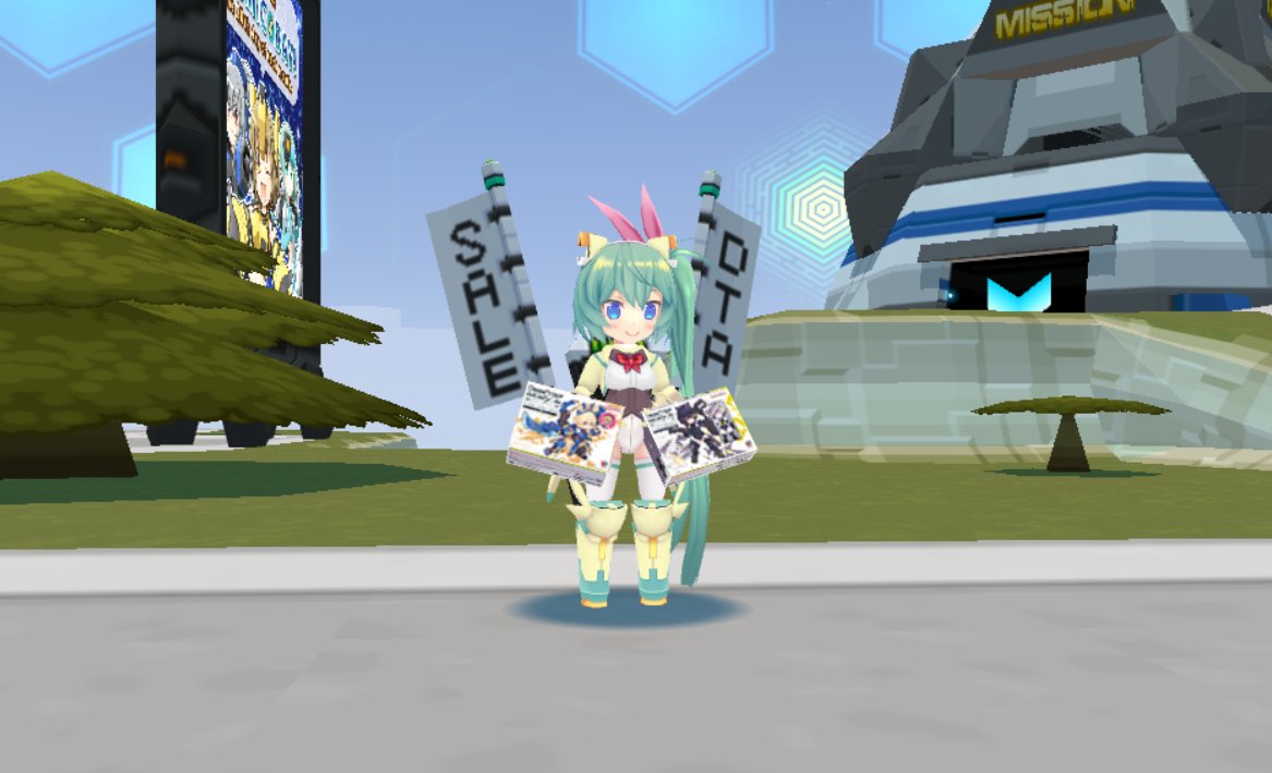 N_zero_game's tweet image. DTA商品を販促するガデシルフィーちゃん

#CBUNI 
#デスクトップアーミー 
#DTA