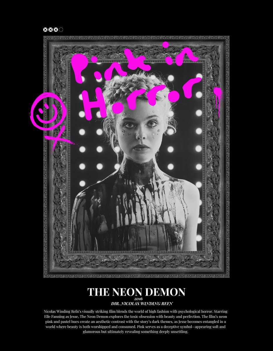 rasinemaatlasi's tweet photo. "Pink in Horror" explores the striking contrast between softness and terror, showcasing how pastel tones subvert expectations in horror cinema. From eerie dreamscapes to unsettlingly beautiful aesthetics, these films prove that pink can be just as haunting as the dark. (Series 1) https://t.co/F4wfYQUxKx