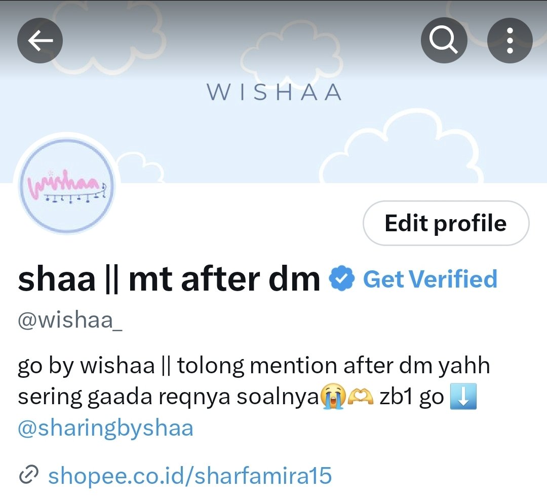 wishaa_'s tweet photo. Welcome to go by wishaa 🤩
GO trusted since July 2023
📍Domisili Bekasi

Twitter : @wishaa_
Twitter GO ZB1 : @sharingbyshaa
Shopee : sharfamira15

Join GO by wishaa
https://t.co/bbaZBndzRD
Join GO ZB1 by Shaa
https://t.co/EGWUIL6nYB

Thankyou for trusting us, happy shopping!! https://t.co/Env2eKV4FS