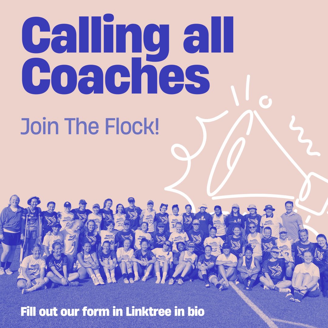 We are looking for coaches! 📣

Philadelphia’s womens division club teams Flight &amp; Zephyr (also known as Philly’s “Flock” program) are looking to round out our coaching talents this season. All experience levels welcome, but good vibes are essential.

Form is in Linktree in bio.