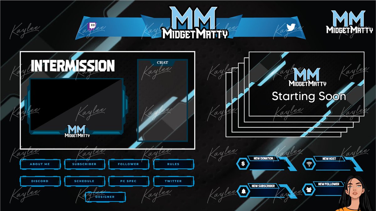 KayLee_David0's tweet photo. New stream package drop!🔥 

Who else needs a revamp? 

#StreamDesign #TwitchOverlay #GraphicDesigner #StreamerCommunity #streamers #kick #twitchemotes #emotes #streamers #LogoDesign #streampackage #logodesigner #twitchgaming https://t.co/J60Mdy7fyG