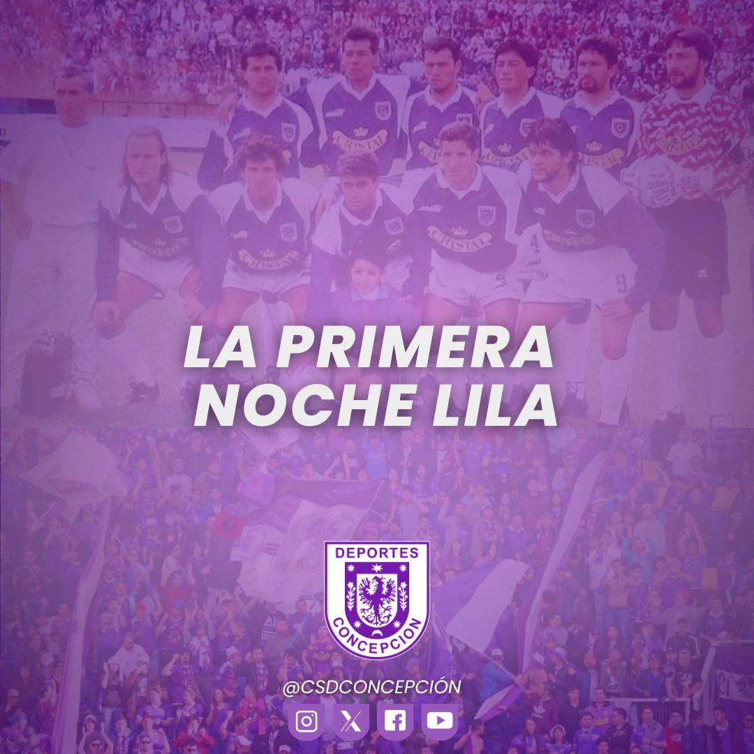 CSDConcepcion's tweet image. 🥳NOCHE LILA: LA FIESTA FAMILIAR QUE SE INSTAURÓ HACE MÁS DE 30 AÑOS.

👨‍👨‍👧‍👧Ad portas de una nueva edición de la “Noche Lila”, el espíritu sigue siendo el mismo: convocar a la familia lila en torno a la presentación del plantel, acompañado de un show musical y sorpresas para las y…