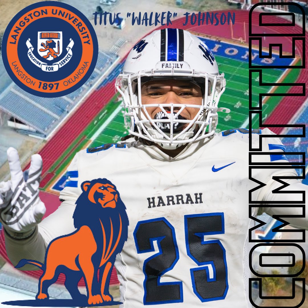 Walker Johnson (@titus_2025) on Twitter photo Committed 🎉🦁 <a href="/LUBoysFootball/">Langston Lions FB</a>
Blessed and ready to start on this next journey. Thank you to everyone who helped make this dream a reality! Committed 🎉🦁 <a href="/LUBoysFootball/">Langston Lions FB</a>
Blessed and ready to start on this next journey. Thank you to everyone who helped make this dream a reality!
