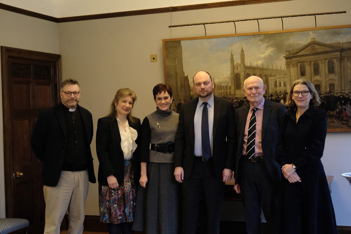 Vladimir Kara-Murza (@vkaramurza) on Twitter photo Always good to be back in my alma mater — but a special honour this time to be inducted as Honorary Fellow of <a href="/TrinityHallCamb/">Trinity Hall</a>. So grateful to be able to accept it in person. Always good to be back in my alma mater — but a special honour this time to be inducted as Honorary Fellow of <a href="/TrinityHallCamb/">Trinity Hall</a>. So grateful to be able to accept it in person.