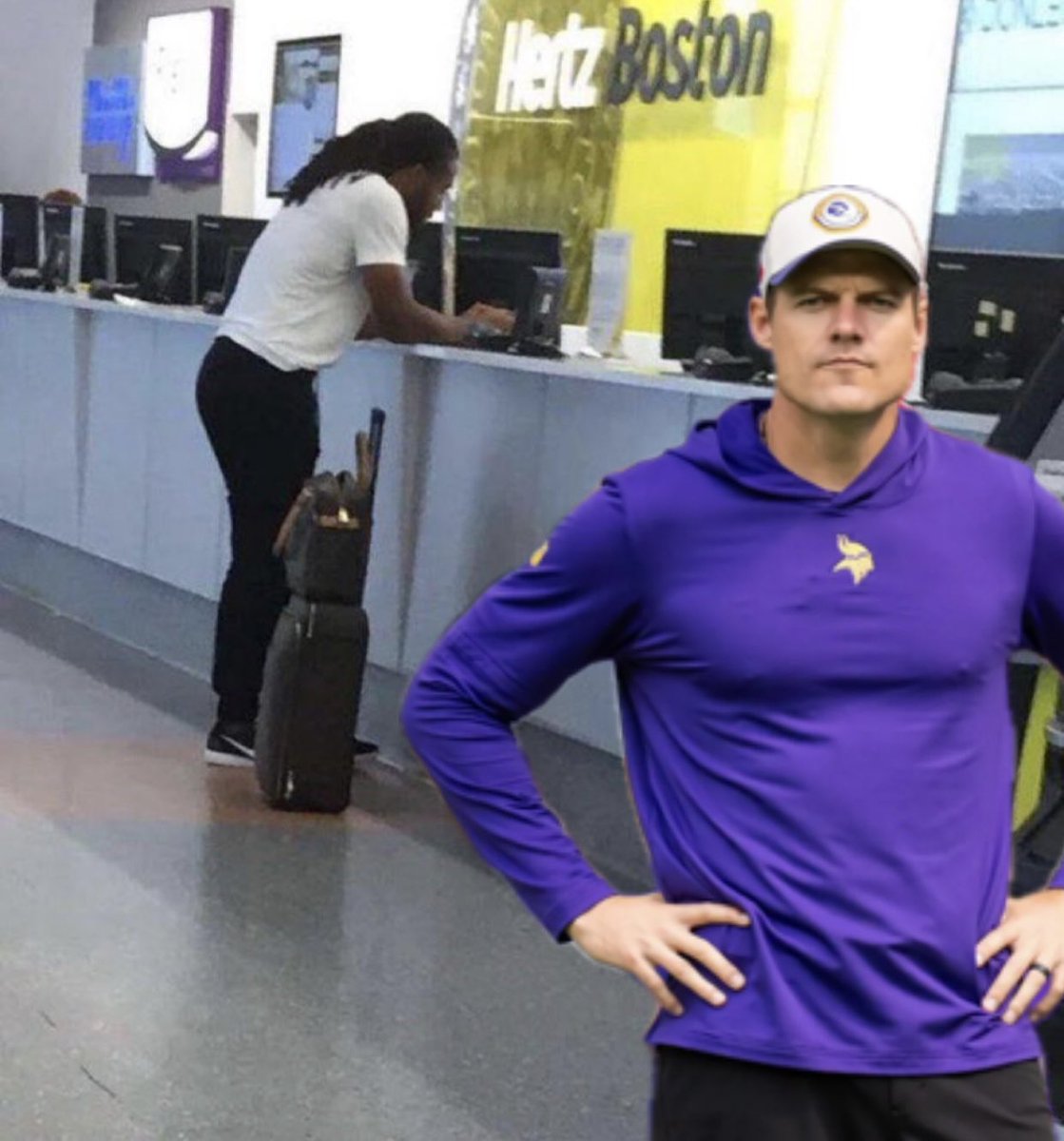 NFCNorthNewss's tweet image. 🚨🚨DEVELOPING:
Hours after being released by the #Jets, Aaron Rodgers was spotted at MSP International Airport in Minnesota with Kevin O’Connell.
With finances not being a concern, Rodgers joining the #Vikings is now not a matter of if, but a matter of when… 👀