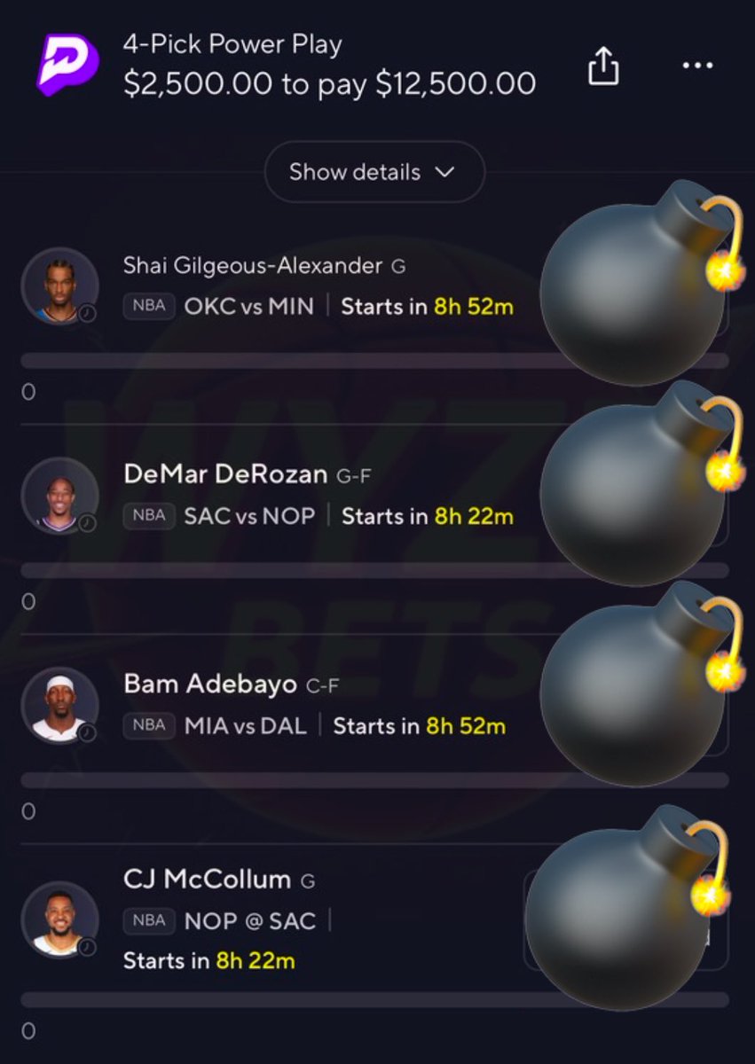 WyzeProps's tweet photo. $12,500 NBA 🏀  NUKE PLAY IS POSTED 💣☢️

Sh*ts Hitting 💹

ILL BE GIVING $500 TO SOMEONE WHO LIKES/RT’s IF IT HITS 🤝💚

ACCESS IT BELOW FOR 50% OFF ⤵️
https://t.co/vi7q1Skx6R

#PrizePicks | #GamblingX https://t.co/KE6NnOvyvv