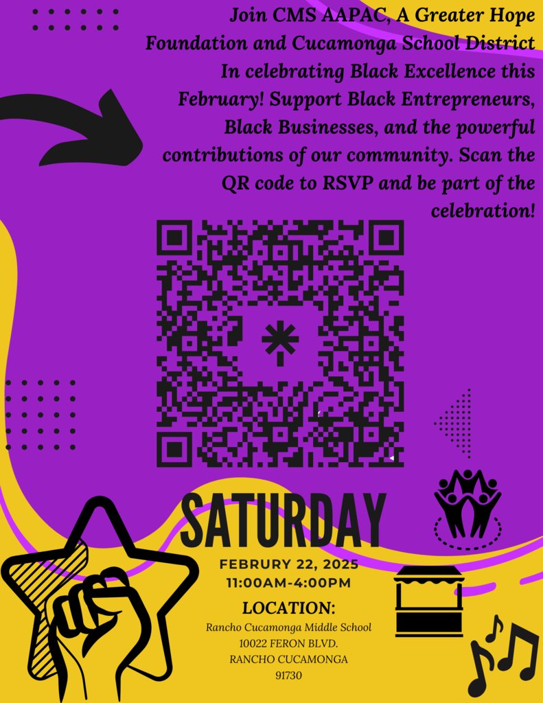 Join our @aapacforcms and @cms_bsu for the upcoming celebration of black excellence on Saturday, 4/22!  There will be vendors, food, performers, and more!  @principal_leach