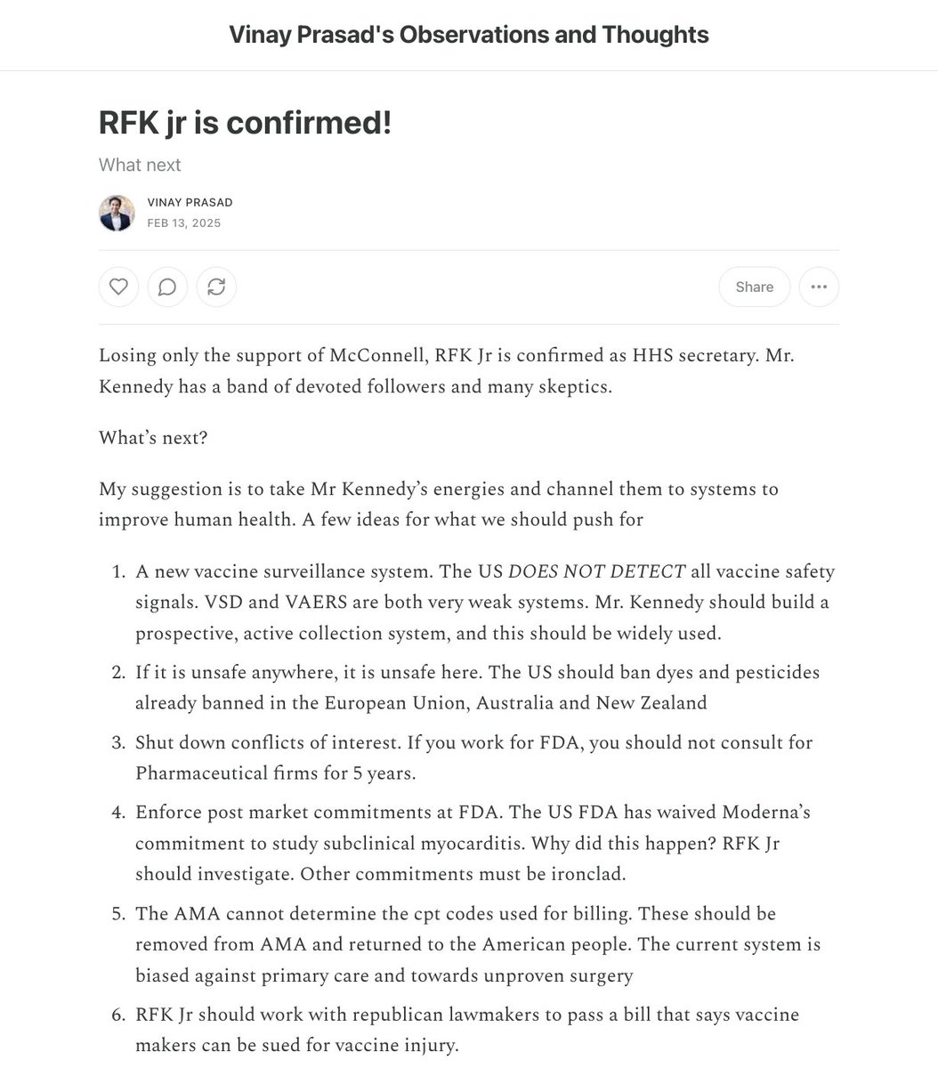 Vinay Prasad MD MPH tweet media