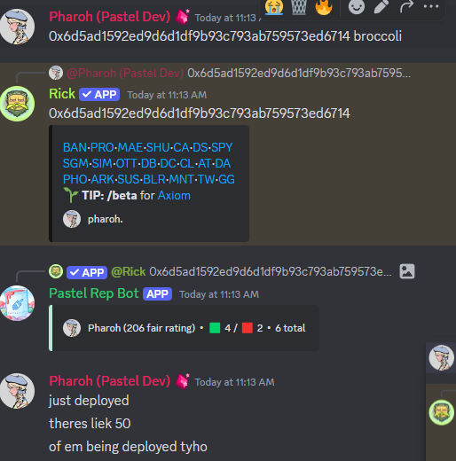 onChainPharoh's tweet photo. Made a https://t.co/NTbh8Rr5G0 monitor with the intention to make it public but was trying to make the embed prettier/more useful 

Nonetheless, was able to send CA in @PastelAlpha as soon as it was made (before I even bought it)

GG @cz_binance https://t.co/bN0CnSTxPl