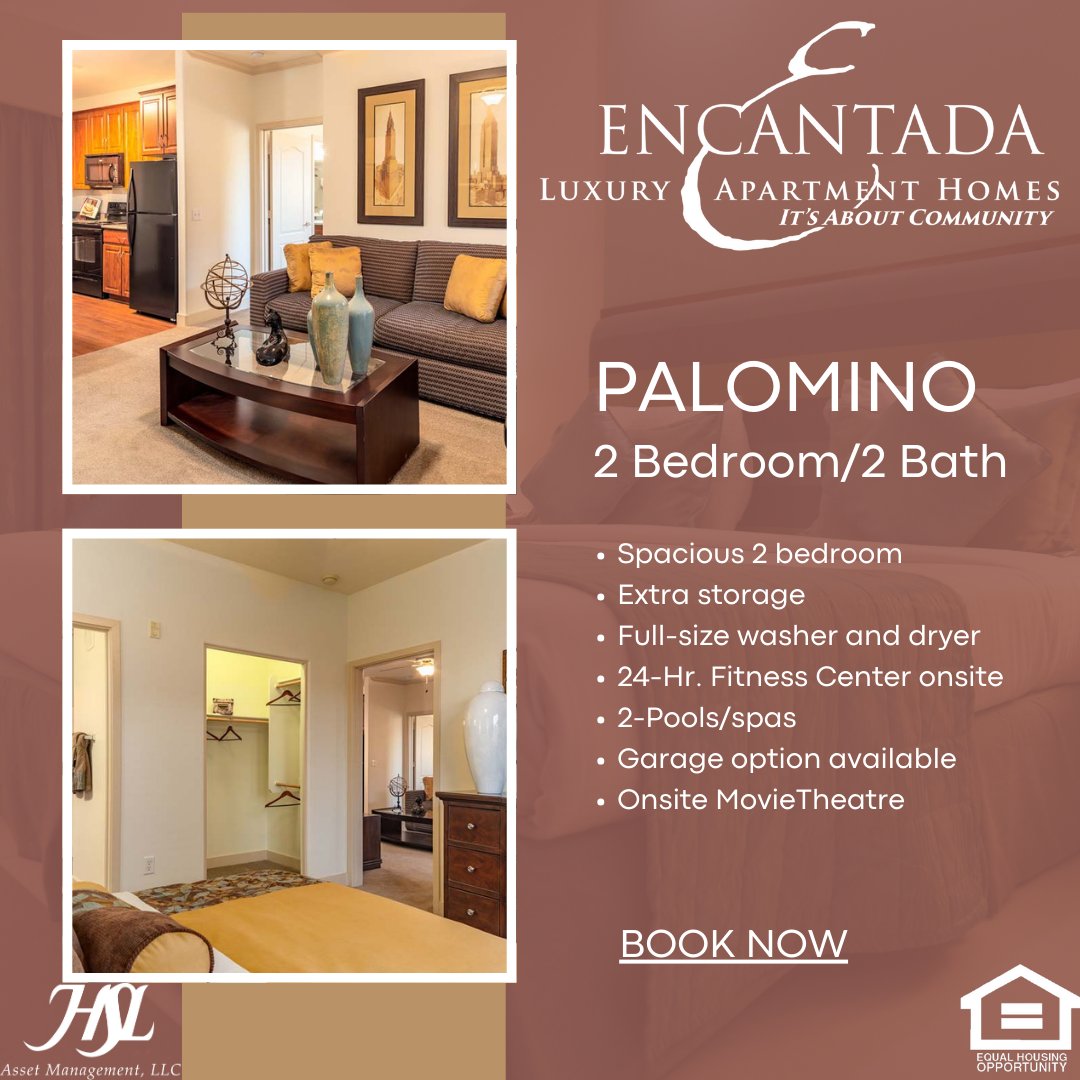 QueenCreekApts's tweet image. Spring into your new home at Encantada Queen Creek with our spacious 2-bedroom Palomino floor plan! Limited availability - act fast! 🌼🏡 #newhome #springmove. HSL Asset Management, LLC,
[Equal Housing Opportunity]