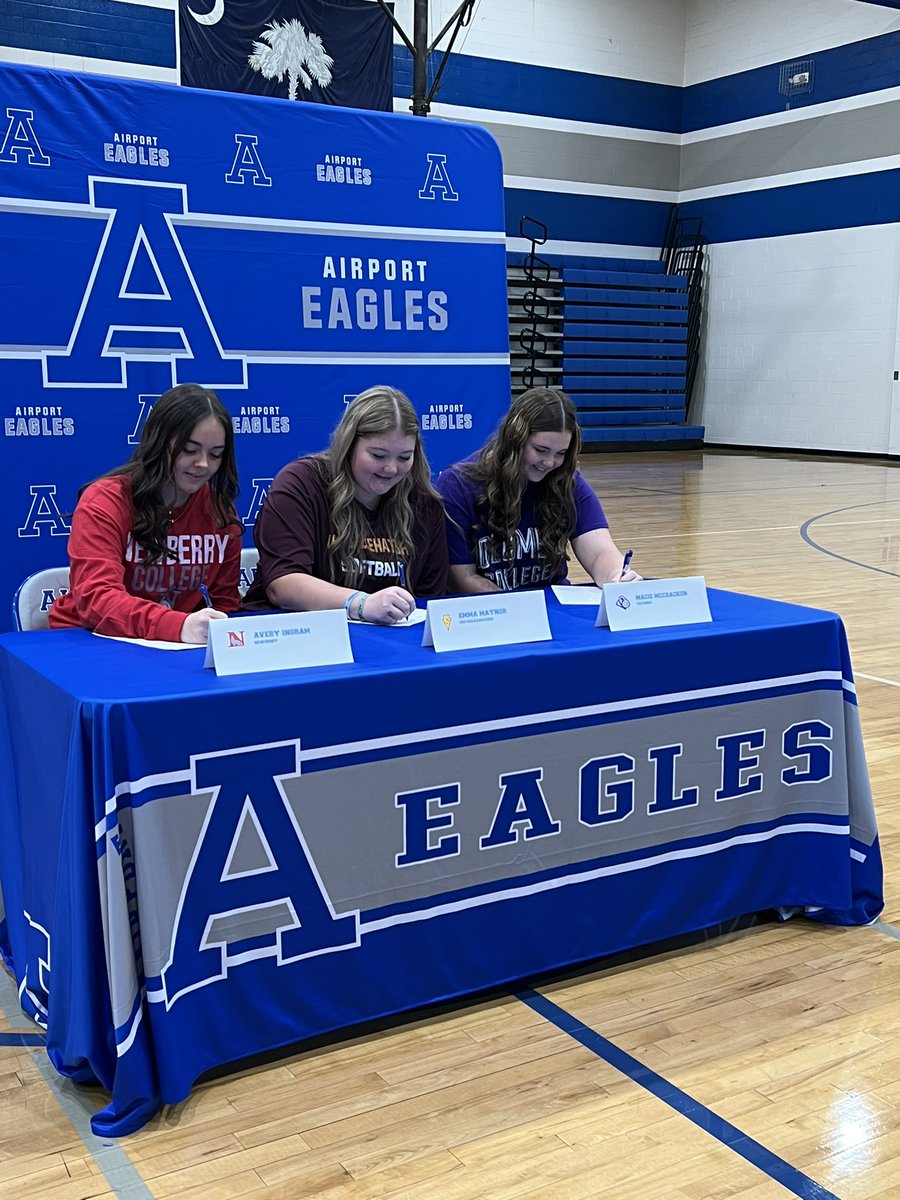 Matt Schilit (@mattschilit) on Twitter photo Signing Day 2025 <a href="/AHS_Leads/">Airport High School Eagles</a> recognizing 6 super student athletes. Girl power headed to college!! <a href="/LexingtonTwo/">Lexington District Two</a> <a href="/AHS_Stu_Gov/">AHS Student Government</a> <a href="/AirportAthDept/">Airport Eagle Athletics</a> <a href="/AirportSoftball/">Airport Softball</a> Signing Day 2025 <a href="/AHS_Leads/">Airport High School Eagles</a> recognizing 6 super student athletes. Girl power headed to college!! <a href="/LexingtonTwo/">Lexington District Two</a> <a href="/AHS_Stu_Gov/">AHS Student Government</a> <a href="/AirportAthDept/">Airport Eagle Athletics</a> <a href="/AirportSoftball/">Airport Softball</a>