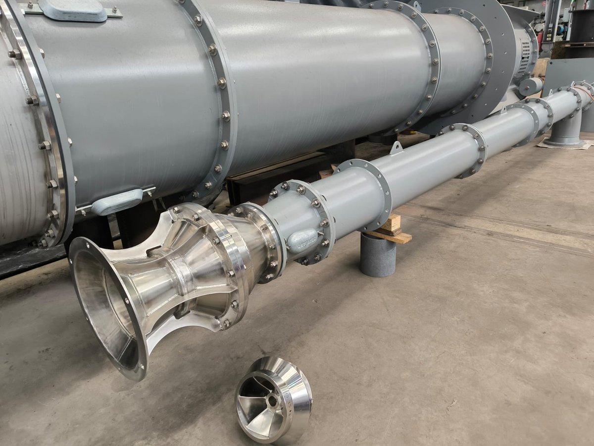 DELTA DELFINI. Bomba de 220 l/s, 30 m de TDH. 
Aplicación enfriamiento de condensadores marinos DELTA en sistema de refrigeración para Silo de hielo.  Fabricando bombas desde 1978.  #EfficiencyByDesign