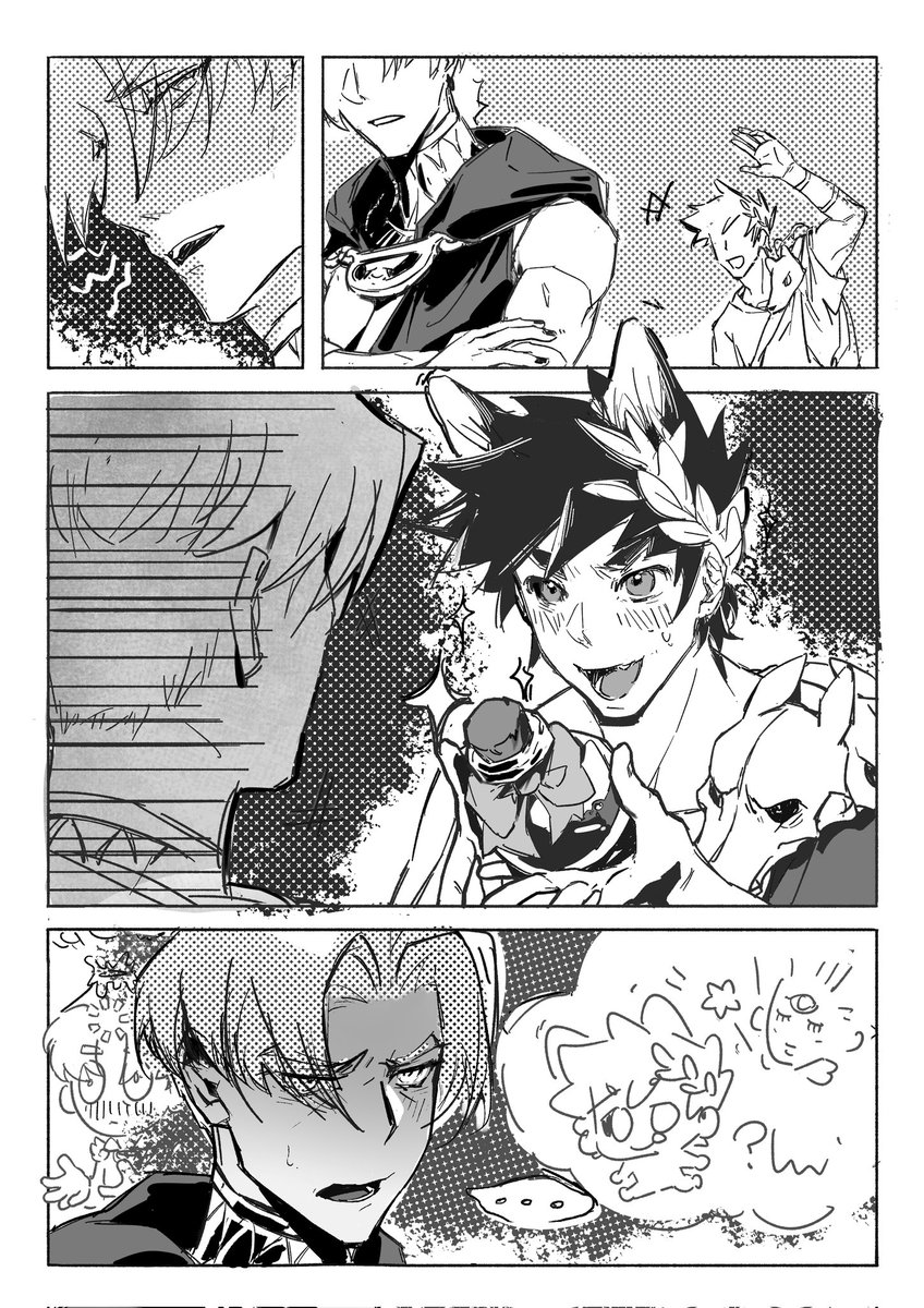 ❤️Happy Valentine's Day！❤️
“If someone has a crush on you, you will be able to see a pair of animal ears on that person’s head”（3/1）
#hades #thanzag