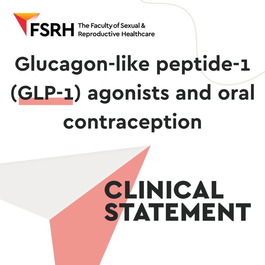 COSRH_UK's tweet photo. We have published a statement about glucagon-like peptide-1 (GLP-1) agonists and oral contraception. 

We have also produced an information leaflet for clinicians to share with patients, which can be found in the statement.

Find out more: https://t.co/PrRp2Qq4aI https://t.co/loVDwYRmgH