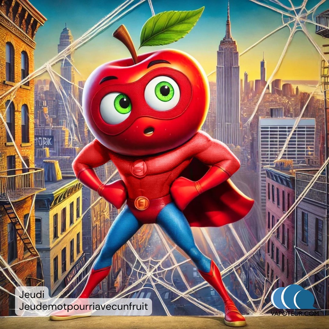 VapoteurC's tweet photo. C'est #Jeudi ! Et jeudi, c'est #jeudemotpourri avec un fruit.
Indice chez vous : un acteur

#vapoteur #vapeshop #fruits #vape #eliquidefruite #juice #vapejuice #eliquides #vapecommunity #jeudemotpourri #jeudemot https://t.co/2f7it54yJq