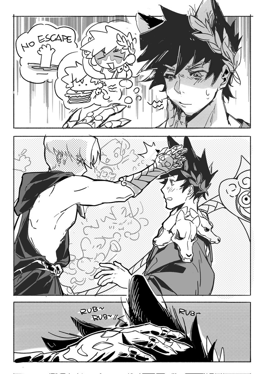 ❤️Happy Valentine's Day！❤️
“If someone has a crush on you, you will be able to see a pair of animal ears on that person’s head”（3/2）
#hades #thanzag