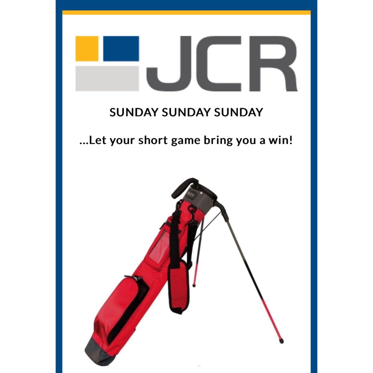 jcr_inc's tweet photo. Make this Sunday memorable and let your short game bring you a win. Order the JCR SL150 at https://t.co/Mq6d9RLqqL.

#jcr #jcrgolf #jcrgolfbags #golf https://t.co/5rSPRMO1It