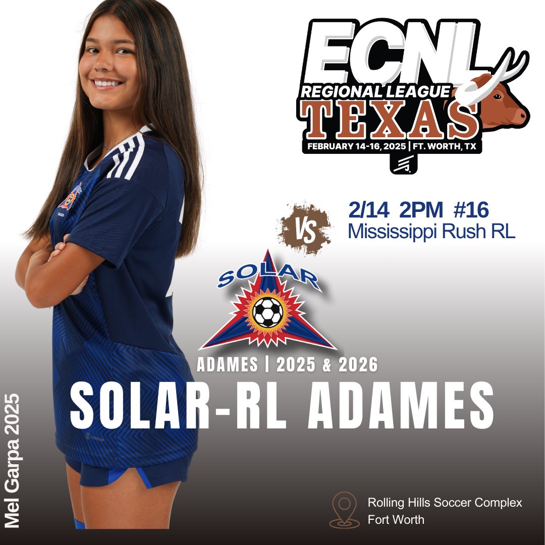 @SolarU18_19ECRL (@solarecrl_u19) on Twitter photo ‼️ Game Day tomorrow 2/14 ❤️- Solar RL II still sitting at #1 spot entering the Texas <a href="/TheECNL/">The ECNL</a> showcase. Come find your next top player coaches 🤠 #adames <a href="/MercerWSoccer/">Mercer Women's Soccer</a> <a href="/PVAMUWSoccer/">PVAMU Women's Soccer</a> <a href="/CowgirlFC/">OSU Cowgirl Soccer</a> <a href="/lumo_wsoc/">LUMO Women's Soccer</a> <a href="/LittleRockSoc/">Little Rock Soccer</a> <a href="/UTPB_Wsoccer/">UT Permian Basin Women's Soccer</a> <a href="/UHCougarSoccer/">Houston Soccer</a> <a href="/SolarSoccerClub/">Solar Soccer Club</a> <a href="/samhouston/">Sam Houston</a> ‼️ Game Day tomorrow 2/14 ❤️- Solar RL II still sitting at #1 spot entering the Texas <a href="/TheECNL/">The ECNL</a> showcase. Come find your next top player coaches 🤠 #adames <a href="/MercerWSoccer/">Mercer Women's Soccer</a> <a href="/PVAMUWSoccer/">PVAMU Women's Soccer</a> <a href="/CowgirlFC/">OSU Cowgirl Soccer</a> <a href="/lumo_wsoc/">LUMO Women's Soccer</a> <a href="/LittleRockSoc/">Little Rock Soccer</a> <a href="/UTPB_Wsoccer/">UT Permian Basin Women's Soccer</a> <a href="/UHCougarSoccer/">Houston Soccer</a> <a href="/SolarSoccerClub/">Solar Soccer Club</a> <a href="/samhouston/">Sam Houston</a>