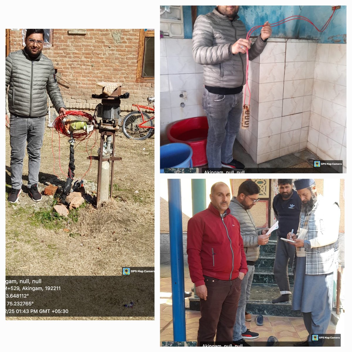 SubDivAchKPDCL's tweet image. Load Inspections and seizure of crude heating elements in the jurisdiction of KPDCL Sub Division Achabal