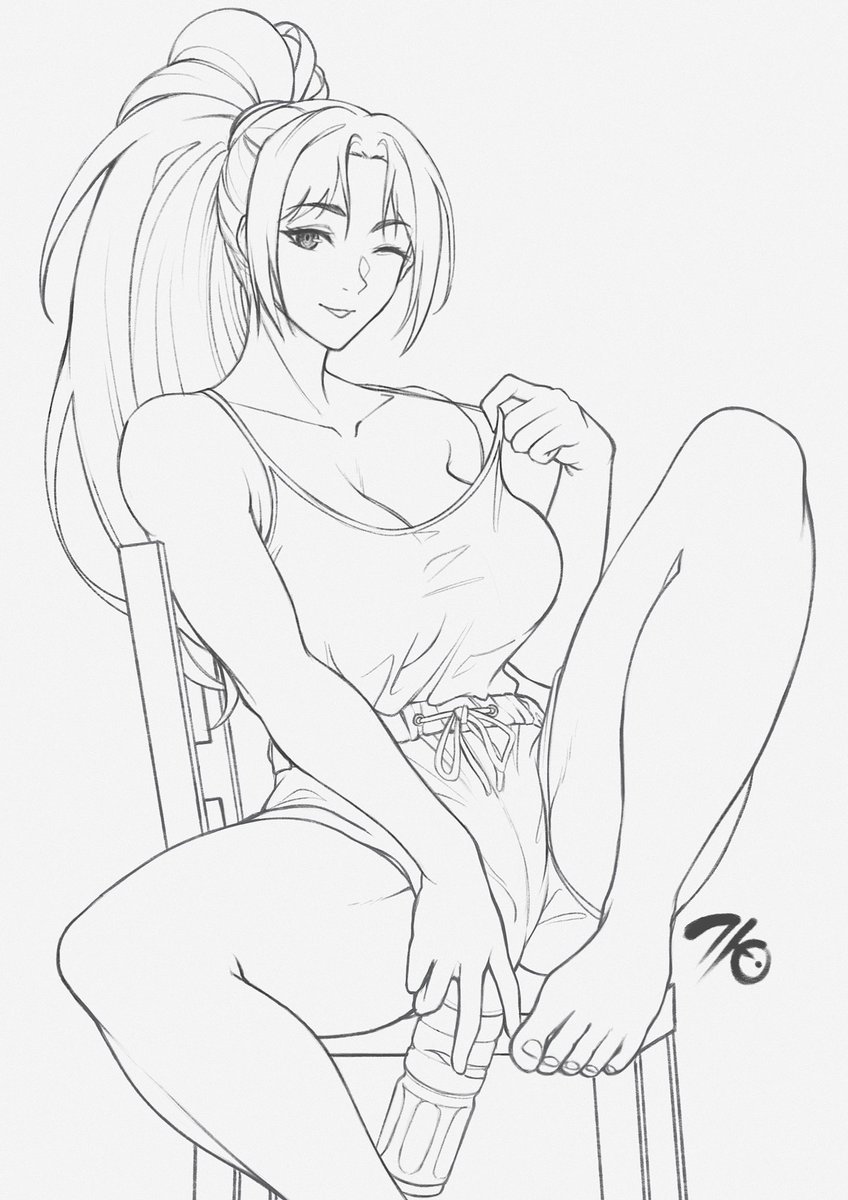 lawkimm's tweet photo. Couldn’t not draw Mai after seeing her in her casual fit.
#Mai #StreetFighter6 #fanart https://t.co/vr6z9aT4S1