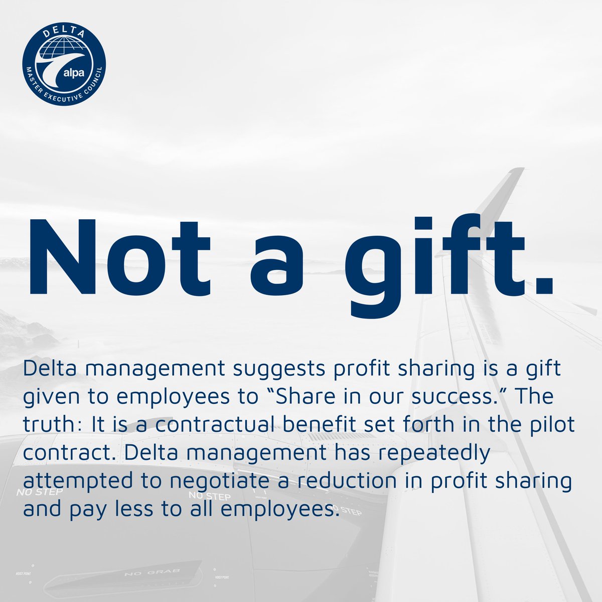 Delta_Pilots's tweet photo. Profit Sharing: The Real Story. https://t.co/BWmB8LCxfa