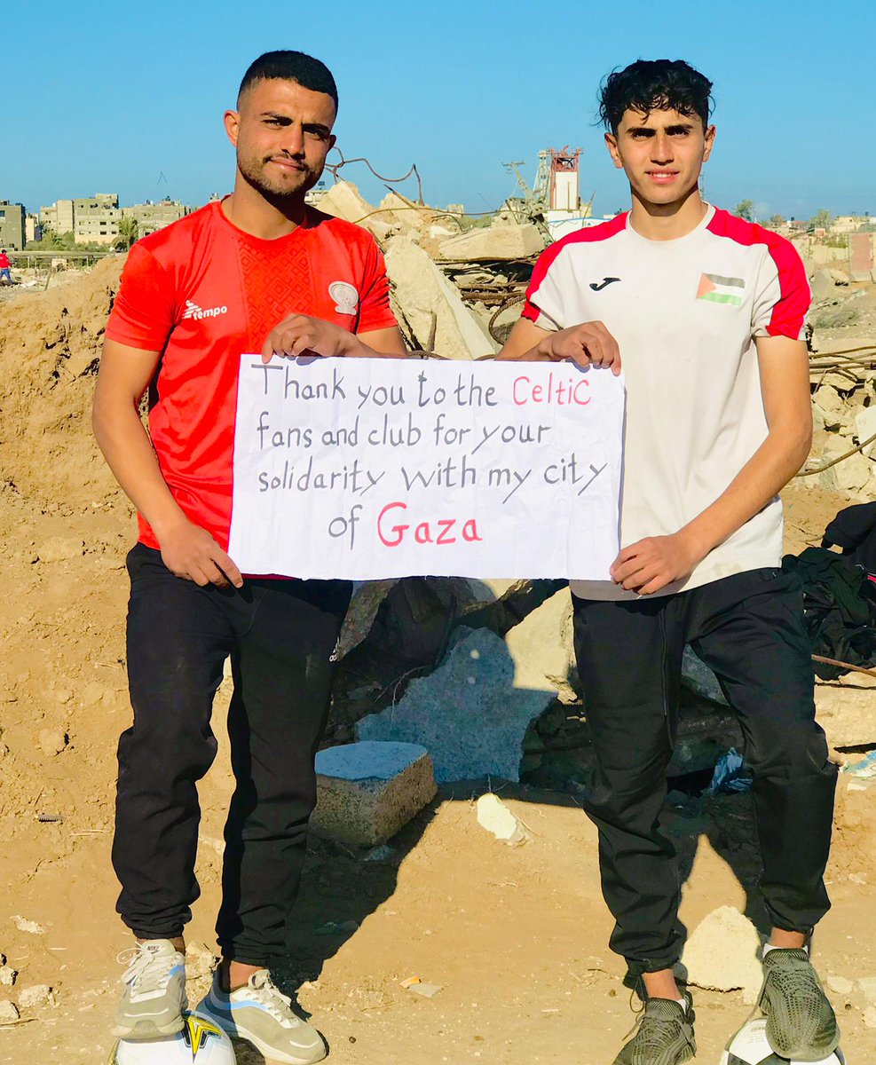Thank you Celtic FC <a href="/CelticFC/">Celtic Football Club</a> for your great solidarity with my city Gaza. Always proud of you and all the greetings and love from Gaza to you🙏⚽ <a href="/leylahamed/">Leyla Hamed</a> <a href="/AbubakerAbedW/">Abubaker Abed</a>
gofund.me/a0ac7bdd