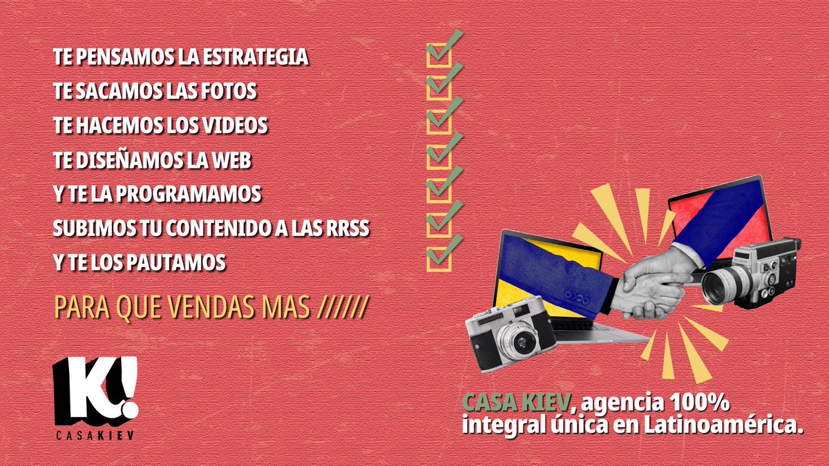 CasaKiev's tweet photo. Contenido, diseño, programación, Social Media, Paid Media y prensa son parte fundamental de una estrategia que busca día a día obtener un mayor ROI en cada uno de nuestros clientes”, nos cuentan Rulo y Fede, directores generales de Casa Kiev. https://t.co/komZQi3QQM