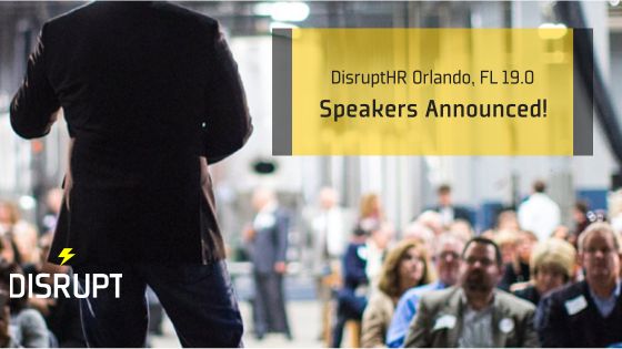 DisruptHR Orlando 19.0 Speakers Announced! 

buff.ly/4jUot74

#DisruptHRORL #DisruptHR