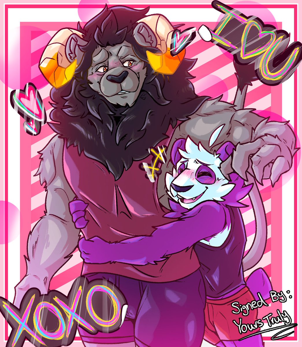 Happy Valentine's everyone! This is piece is dedicated to my partner's birthday and valentine's gift ♥
#furryartwork #furryartist