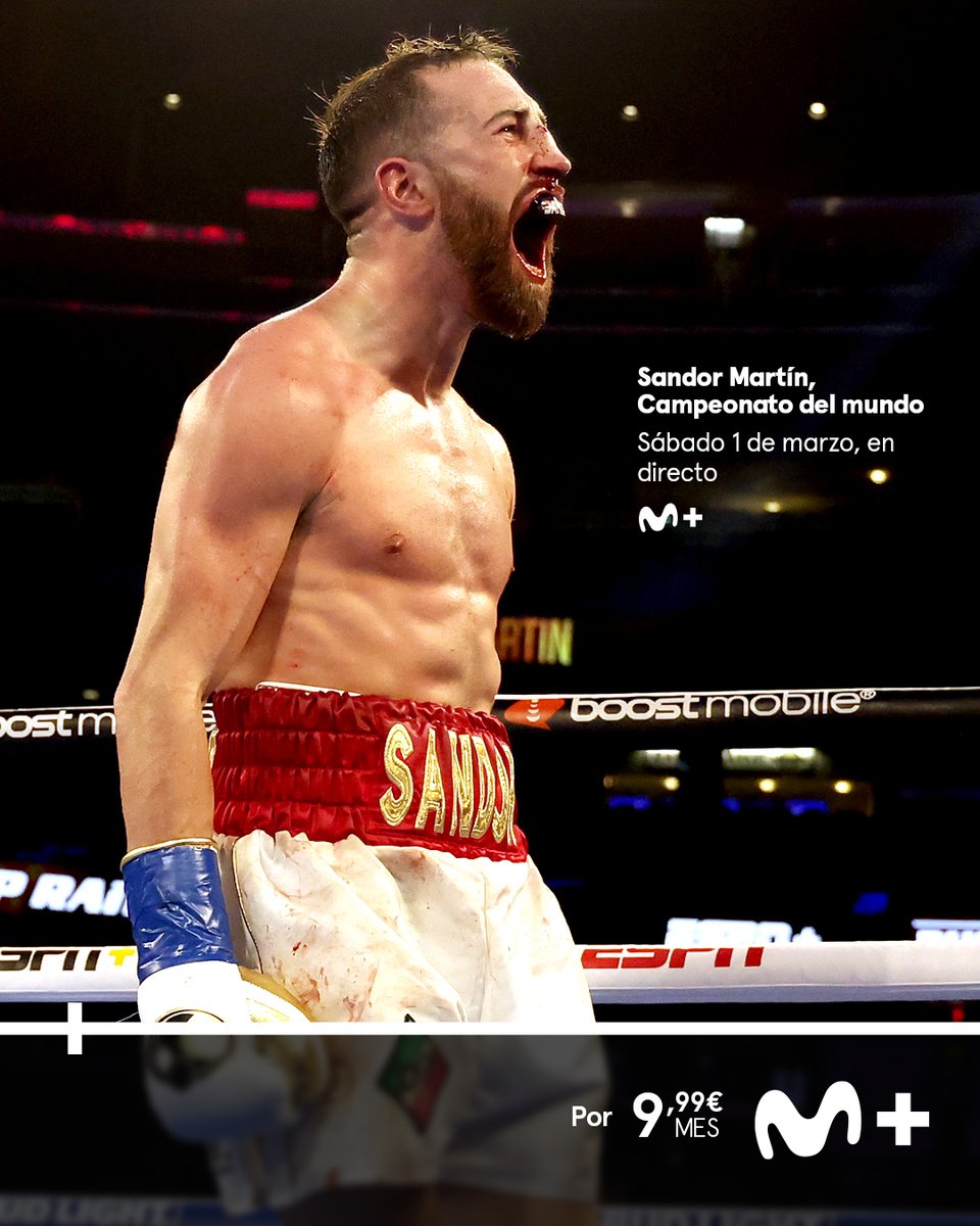 Vamos por Movistar Plus+ (@vamos) on Twitter photo Todos con <a href="/sandormartin/">Sandor Martin</a>.
Su pelea soñada, por ser Campeón del Mundo.
Sábado 1 de marzo en <a href="/MovistarPlus/">Movistar Plus+</a>. Todos con <a href="/sandormartin/">Sandor Martin</a>.
Su pelea soñada, por ser Campeón del Mundo.
Sábado 1 de marzo en <a href="/MovistarPlus/">Movistar Plus+</a>.