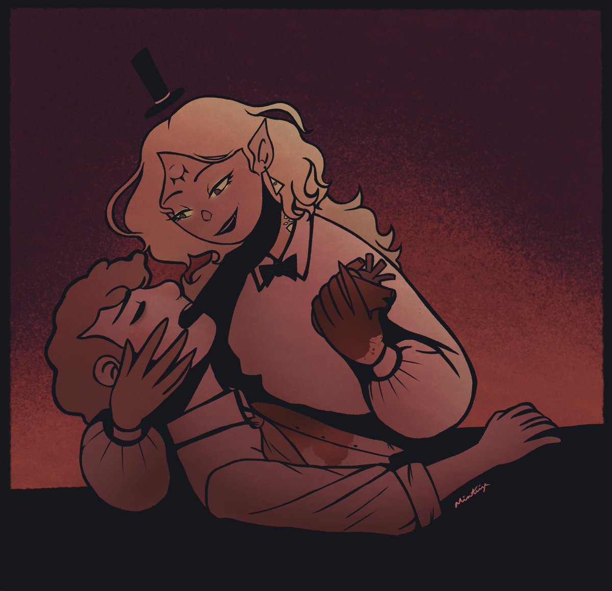 You held me like you loved me | As I lay there, running out of air

#billford #GravityFalls