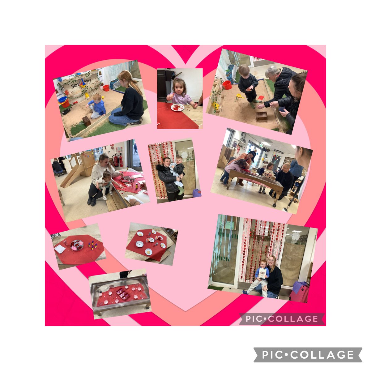 It was a special Valentines celebration today when our families joined our 2s children for a stay and play.