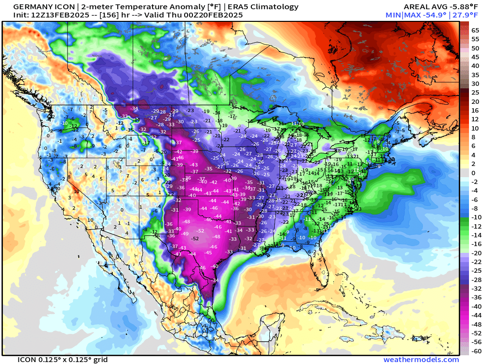 Trying to avoid becoming hysterical about the potential for historical cold weather plunging through the Plains next week, but every model update just gets worse.  📉🌡