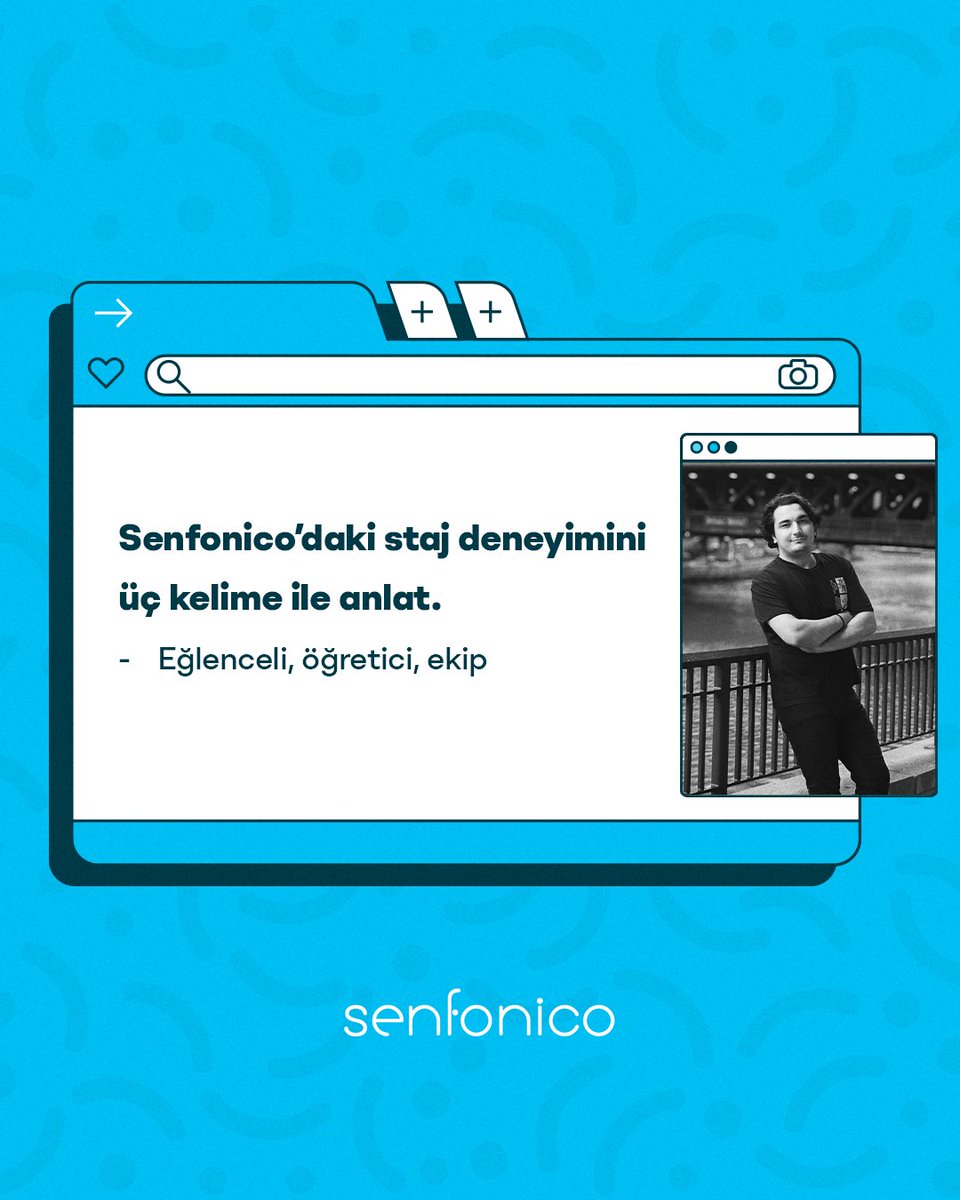 Senfonico's tweet photo. Bir staj yolculuğu, bolca deneyim ve yepyeni bir başlangıç. Motion ekibimizin değerli üyesi Fırat, "Stajdan Kadroya" serimizin bu bölümünde bizimle. 💙 #GoSenfonico https://t.co/GCFZLr7iIp