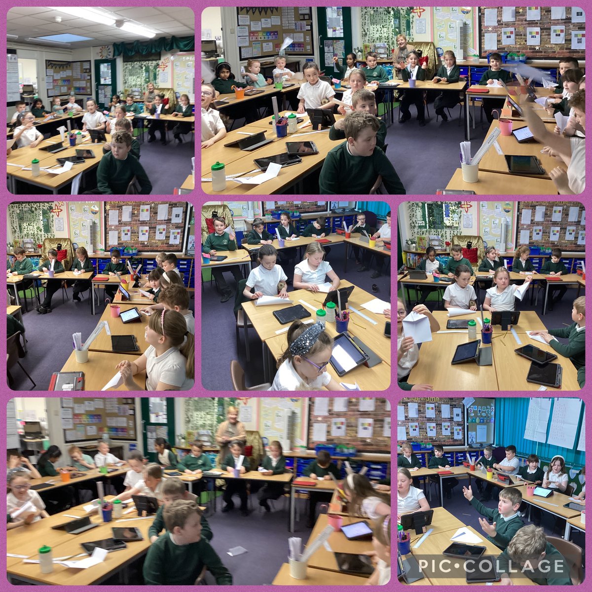 BaderPrimary's tweet photo. Year 3S tried to follow some confusing instructions and realised they were supposed to make paper aeroplanes! Their first launch was unsuccessful so they will be rewriting the instructions clearly and trying again tomorrow! #BaderWriting #RRS #Article28 ✈️✍️ https://t.co/9pyb6z0SP4
